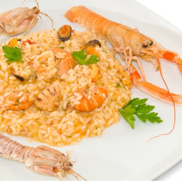 Risotto alla crema di scampi